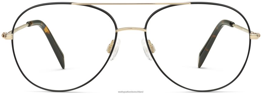 Warby Parker T4FT0T135 Brille gebürstete Tinte mit poliertem Gold York – Bild 4