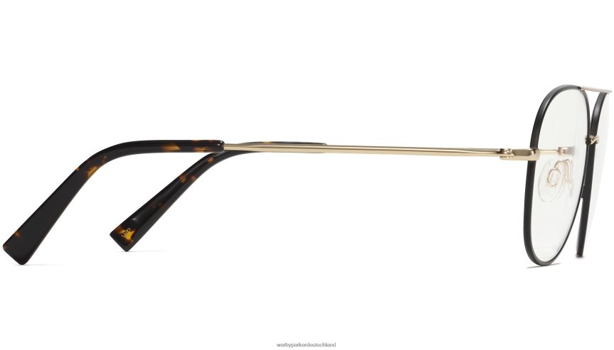 Warby Parker T4FT0T135 Brille gebürstete Tinte mit poliertem Gold York – Bild 5
