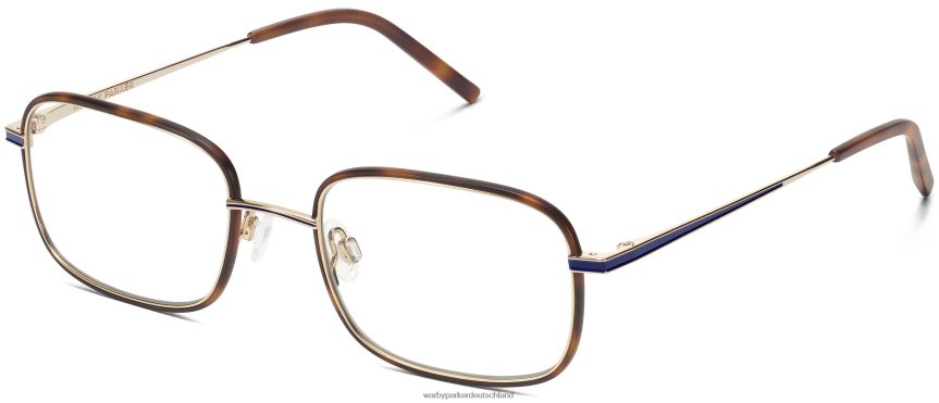 warby_parker_t4ft0t178_brille_eichenfass_matt_mit_poliertem_gold_talib.jpg Warby Parker T4FT0T178 Brille Eichenfass matt mit poliertem Gold Talib – Bild 1