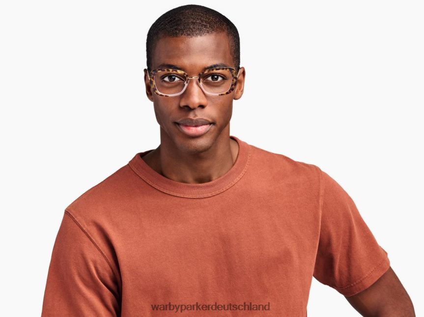 Warby Parker T4FT0T185 Brille geschichtete Taro-Schildkröte mit poliertem Gold Halima – Bild 3