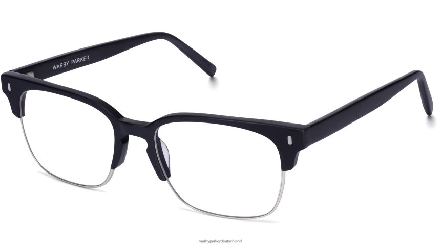 warby_parker_t4ft0t209_brille_tiefschwarz_matt_mit_poliertem_silber_ames.jpg Warby Parker T4FT0T209 Brille Tiefschwarz matt mit poliertem Silber ames – Bild 1