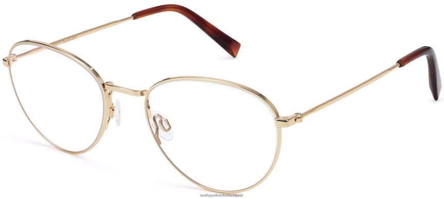 warby_parker_t4ft0t214_brille_poliertes_gold_hawkins.jpg Warby Parker T4FT0T214 Brille poliertes Gold Hawkins – Bild 1
