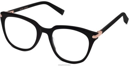 Warby Parker T4FT0T334 Brille Tiefschwarz mit Roségold maeve