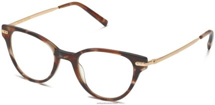 Warby Parker T4FT0T344 Brille Sesamschildkröte mit poliertem Gold Fara