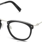 Warby Parker T4FT0T359 Brille Tiefschwarz matt mit poliertem Silber moriarty
