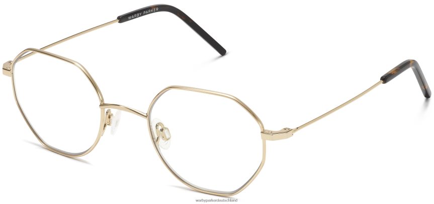 warby_parker_t4ft0t390_brille_poliertes_gold_dupree.jpg Warby Parker T4FT0T390 Brille poliertes Gold dupree – Bild 1