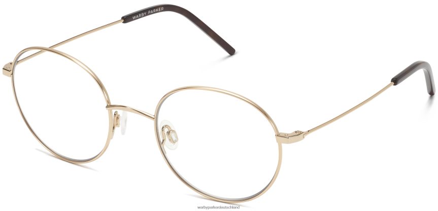 warby_parker_t4ft0t480_brille_poliertes_gold_anwar.jpg Warby Parker T4FT0T480 Brille poliertes Gold anwar – Bild 1