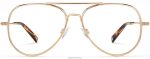 Warby Parker T4FT0T485 Brille poliertes Gold Räuber – Bild 2