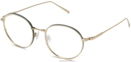 Warby Parker T4FT0T487 Brille poliertes Gold mit Efeu Garnison