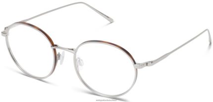 Warby Parker T4FT0T488 Brille Poliertes Silber mit Eichenfass Garnison