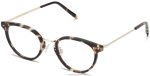 Warby Parker T4FT0T559 Brille Trüffelschildkröte mit poliertem Gold Elina