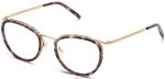 Warby Parker T4FT0T565 Brille violetter Quarzkristall mit poliertem Gold dinah