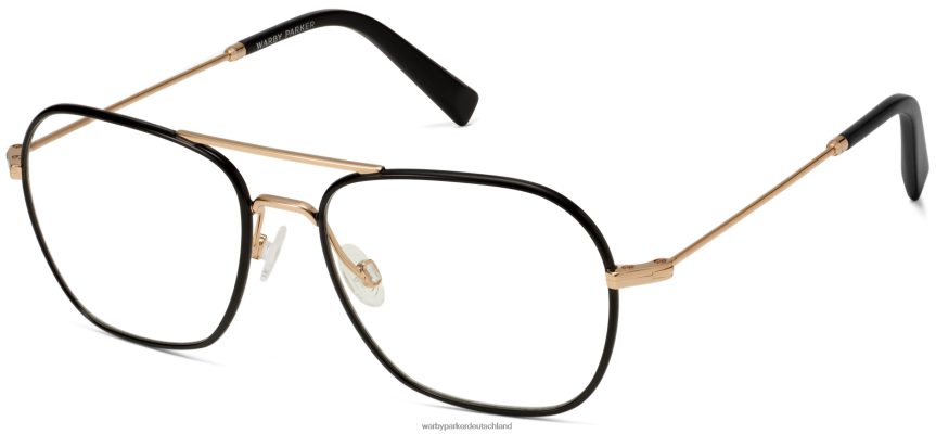 warby_parker_t4ft0t58_brille_gebuerstete_tinte_mit_poliertem_gold_abe.jpg Warby Parker T4FT0T58 Brille gebürstete Tinte mit poliertem Gold abe – Bild 1