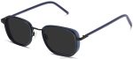 Warby Parker T4FT0T679 Brille Einlasskristall mit gebürsteter Tinte Dante
