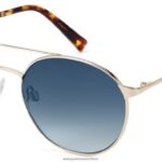Warby Parker T4FT0T767 Brille poliertes Gold Fischer