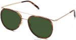 Warby Parker T4FT0T774 Brille Eichenfass mit poliertem Gold Montague