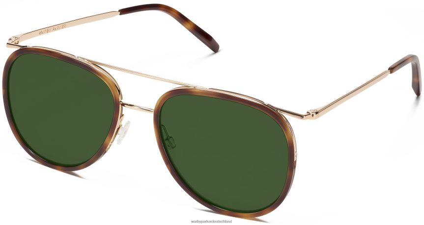 Warby Parker T4FT0T774 Brille Eichenfass mit poliertem Gold Montague – Bild 1