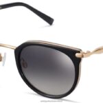 Warby Parker T4FT0T792 Brille tiefschwarz mit poliertem Gold weißer