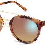 Warby Parker T4FT0T818 Brille Adobe-Schildkröte mit poliertem Gold Laney