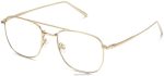 Warby Parker T4FT0T140 Brille poliertes Gold gus