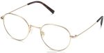Warby Parker T4FT0T142 Brille poliertes Gold Rafael