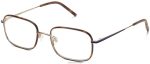 Warby Parker T4FT0T178 Brille Eichenfass matt mit poliertem Gold Talib