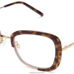 Warby Parker T4FT0T185 Brille geschichtete Taro-Schildkröte mit poliertem Gold Halima