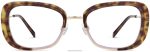 Warby Parker T4FT0T185 Brille geschichtete Taro-Schildkröte mit poliertem Gold Halima – Bild 4