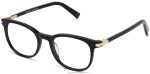 Warby Parker T4FT0T18 Brille tiefschwarz mit poliertem Gold durand