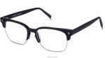 Warby Parker T4FT0T209 Brille Tiefschwarz matt mit poliertem Silber ames