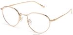 Warby Parker T4FT0T217 Brille poliertes Gold Esra