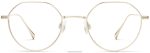 Warby Parker T4FT0T219 Brille poliertes Gold Gavin – Bild 3