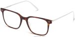 Warby Parker T4FT0T257 Brille Holzmaserung-Schildkröte mit poliertem Silber Kaleb