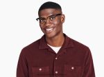 Warby Parker T4FT0T25 Brille tiefschwarz mit poliertem Gold Baird – Bild 2