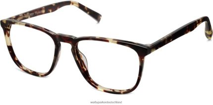 Warby Parker T4FT0T302 Brille verbrannte Zitronenschildkröte Vaughan