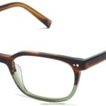 Warby Parker T4FT0T304 Brille grüner Granat verblasst Lawrence