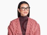Warby Parker T4FT0T350 Brille tiefschwarz mit poliertem Gold Aurelia – Bild 2
