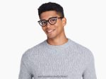 Warby Parker T4FT0T350 Brille tiefschwarz mit poliertem Gold Aurelia – Bild 3