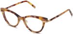 Warby Parker T4FT0T351 Brille Adobe-Schildkröte mit poliertem Gold Aurelia