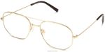 Warby Parker T4FT0T388 Brille poliertes Gold Aram