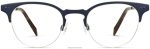 Warby Parker T4FT0T395 Brille gebürstetes Marineblau Symonds – Bild 4