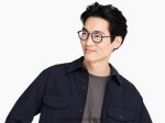 Warby Parker T4FT0T407 Brille Einlasskristall mit gebürsteter Tinte Dante – Bild 3