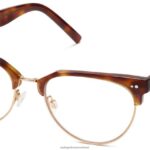 Warby Parker T4FT0T410 Brille Karamellschildkröte mit poliertem Gold otti