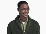 Warby Parker T4FT0T455 Brille tiefschwarz mit poliertem Gold Bergen – Bild 2