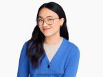 Warby Parker T4FT0T460 Brille tiefschwarz mit poliertem Gold leah – Bild 2