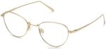 Warby Parker T4FT0T478 Brille poliertes Gold Shirley
