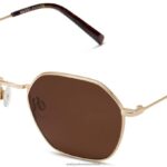 Warby Parker T4FT0T599 Brille poliertes Gold Keiko