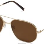Warby Parker T4FT0T665 Brille poliertes Gold Aram
