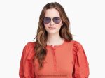 Warby Parker T4FT0T669 Brille gebürstete Tinte mit poliertem Gold Räuber – Bild 2