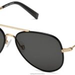 Warby Parker T4FT0T669 Brille gebürstete Tinte mit poliertem Gold Räuber